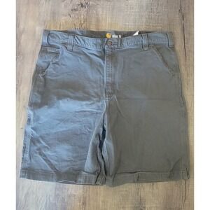 Carhartt Rugged Flex Mens 40 Relaxed Fit Gray Work Utility Shorts 102514-039 EUC